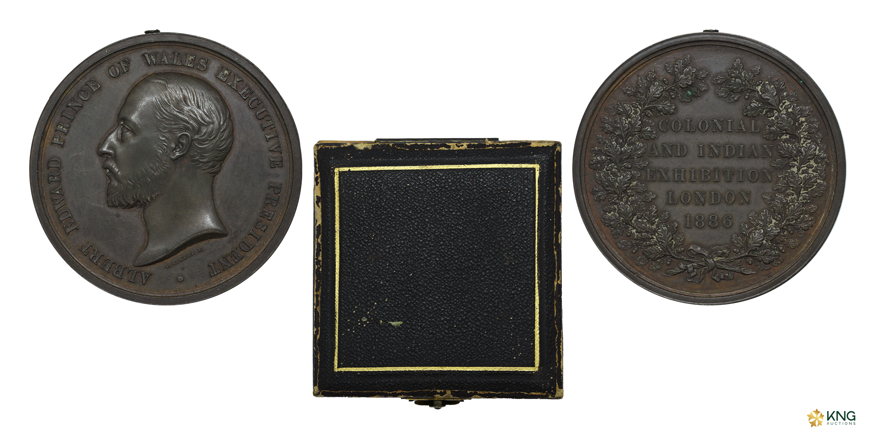 Medal, Colonial and Indian Exhibition, London 1886 , copper medal (27.95 g, 38.56 mm), by 