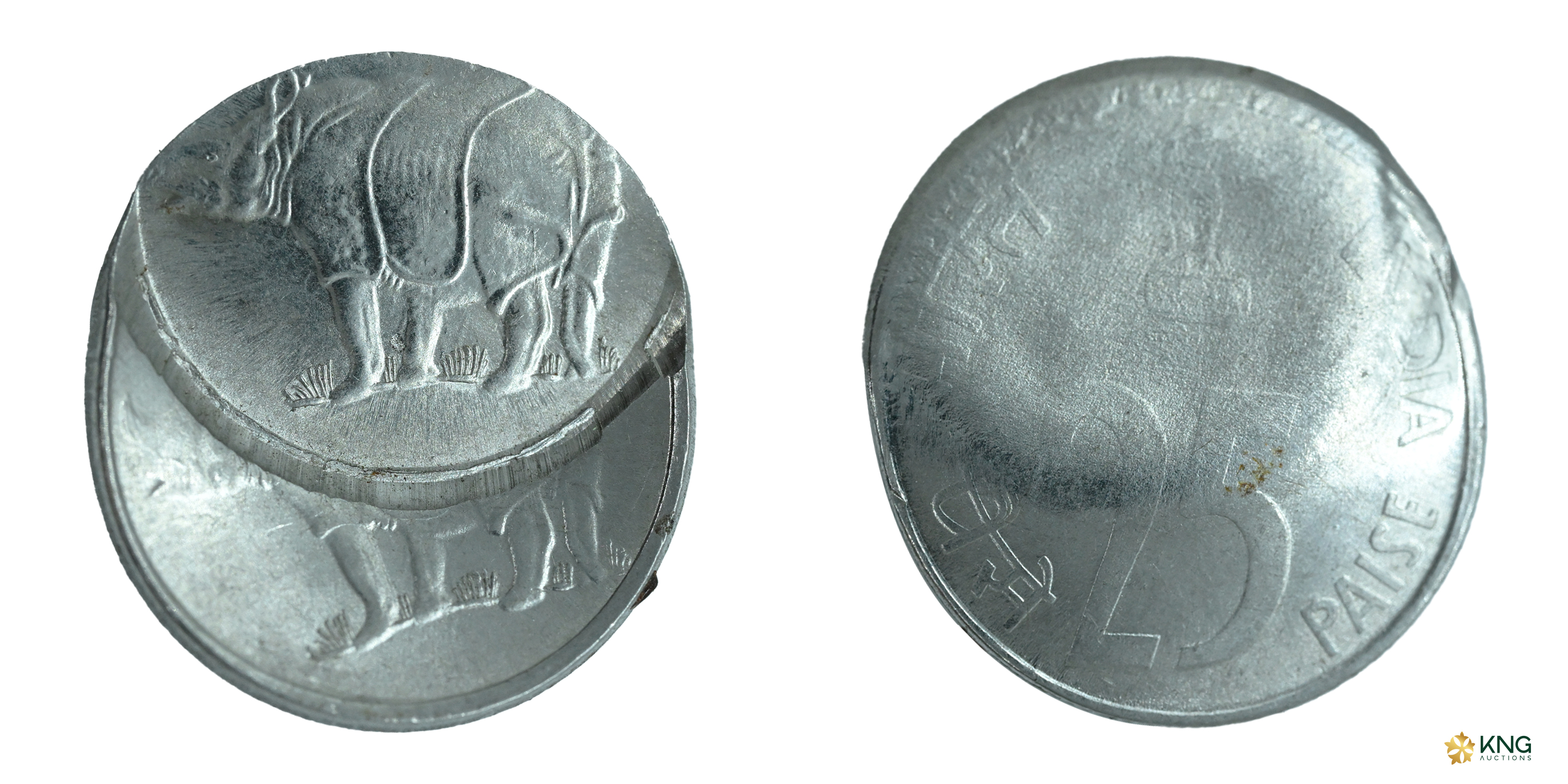 Republic India , error FSS 25 paisa (2.83 g, 20.24 mm), 1988–2002, Calcutta mint. Double s