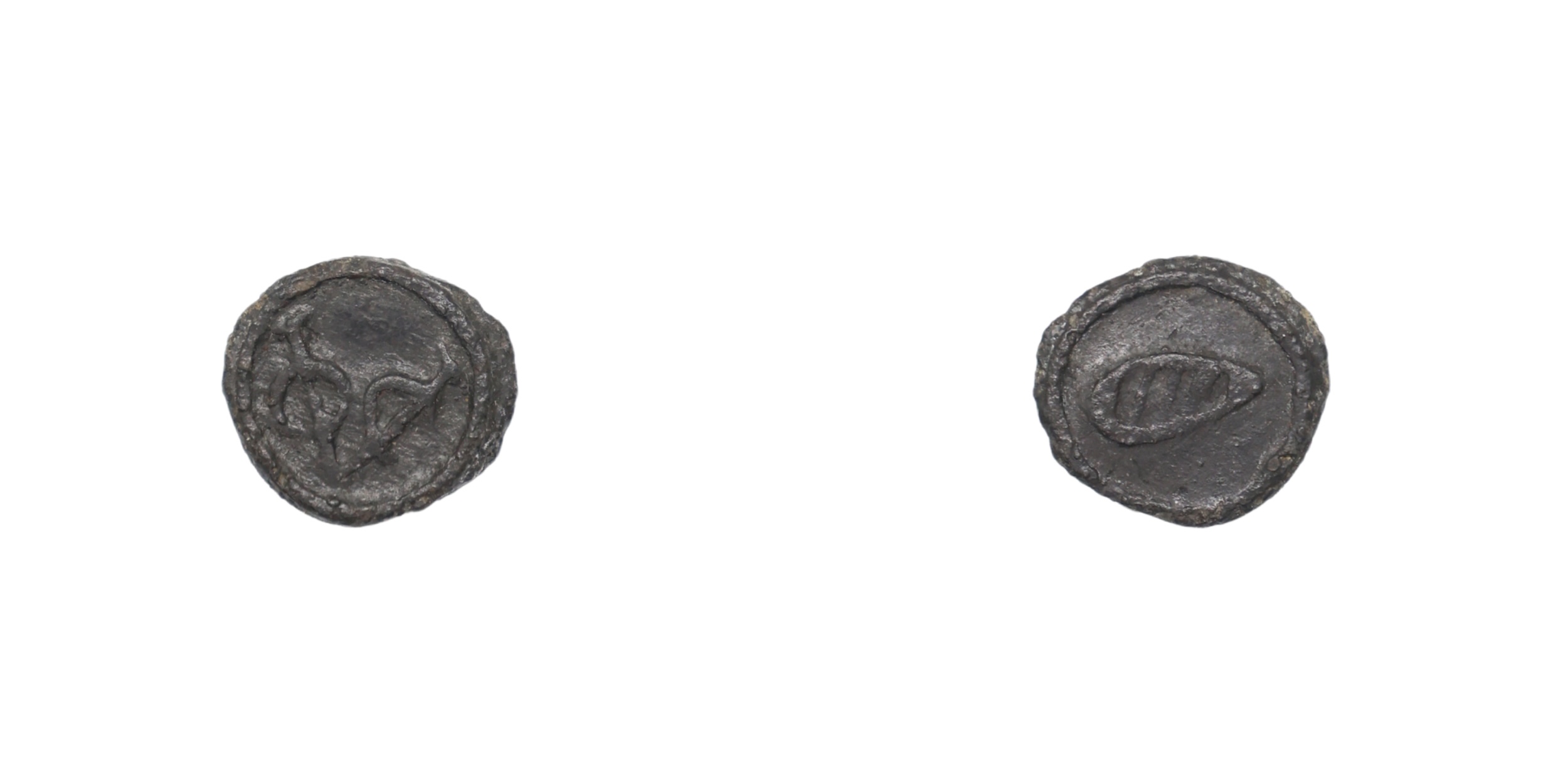 Cochin Mint, Lead Bazaruco or 1/8 Doit , 1.75g, 13.92mm, struck during the period 1724-179