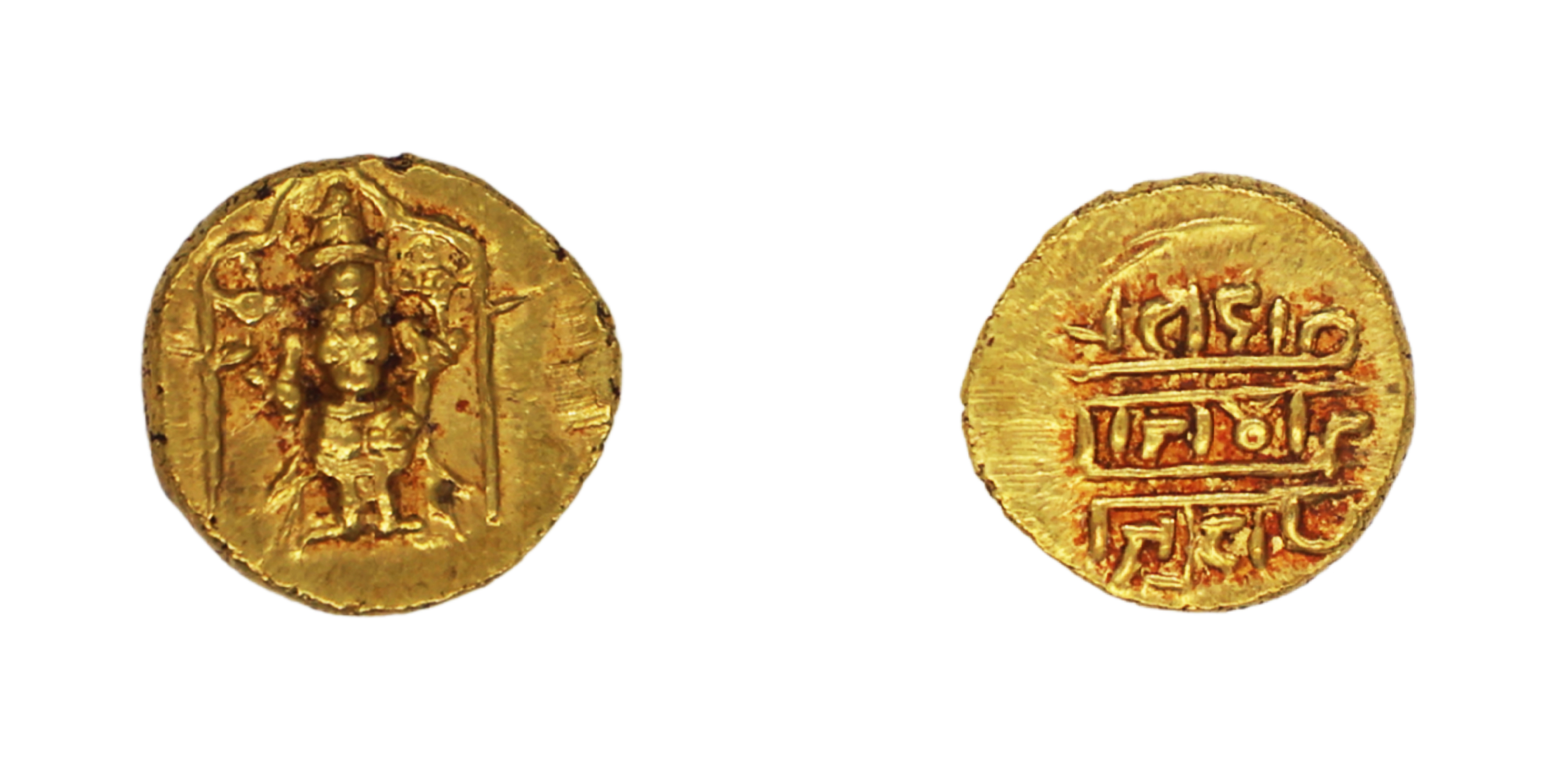 Aravidu Dynasty of Vijaynagar, Venkata III (c. 1630-1641 AD), Gold 1/2 Pagoda, 1.71g, 10.9