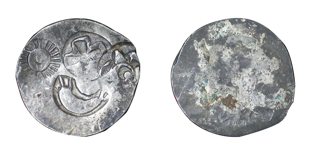 Vanga Janapada, Mahasthangarh Region, Meghana-Brahmaputra river systems, Silver 1/2 Karsha