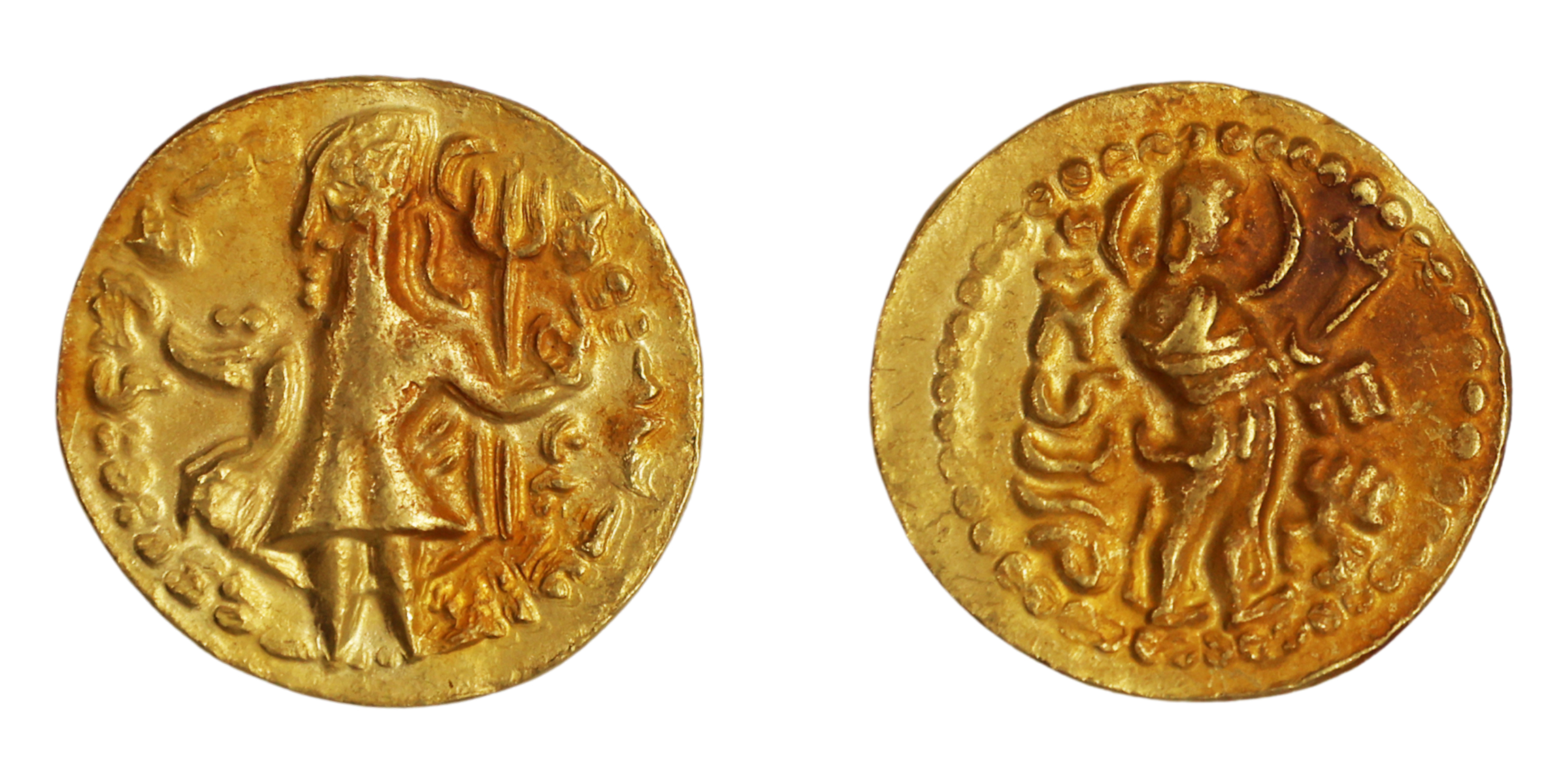 Post Gupta-Bengal, Samatata Region, Vira Jadamarah, Gold Dinar , 6.53g, 23.13mm, Obv: King