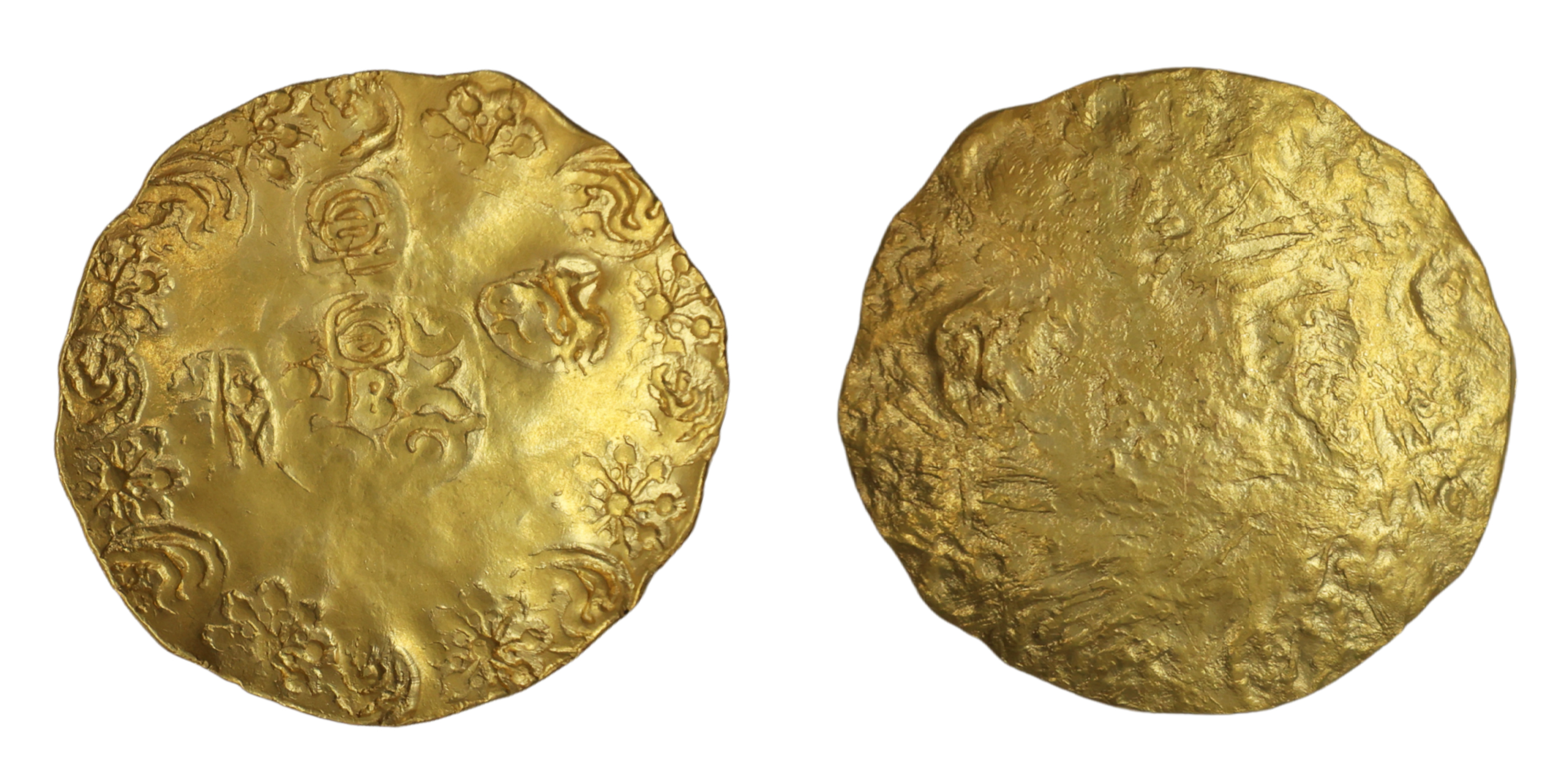Matsya Kings of Oddadi (Chhattisgarh-Odisha), Gold , 4.00 gm, 27.49 mm; Punch-marked type 