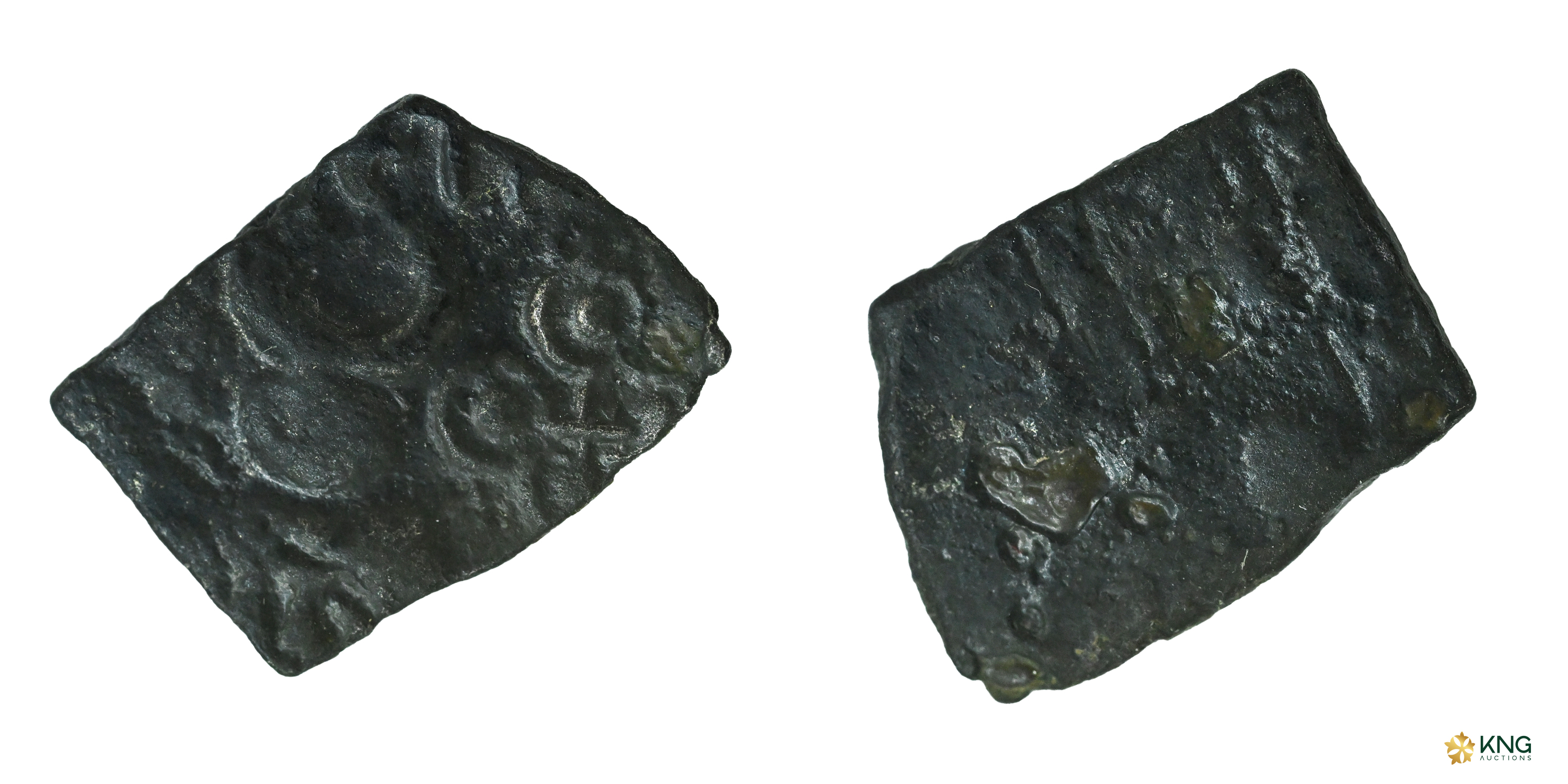 Vidarbha , Large Taurine type , copper unit (1.48 g, 11.72 × 15.57 mm). Obv: Elephant to r