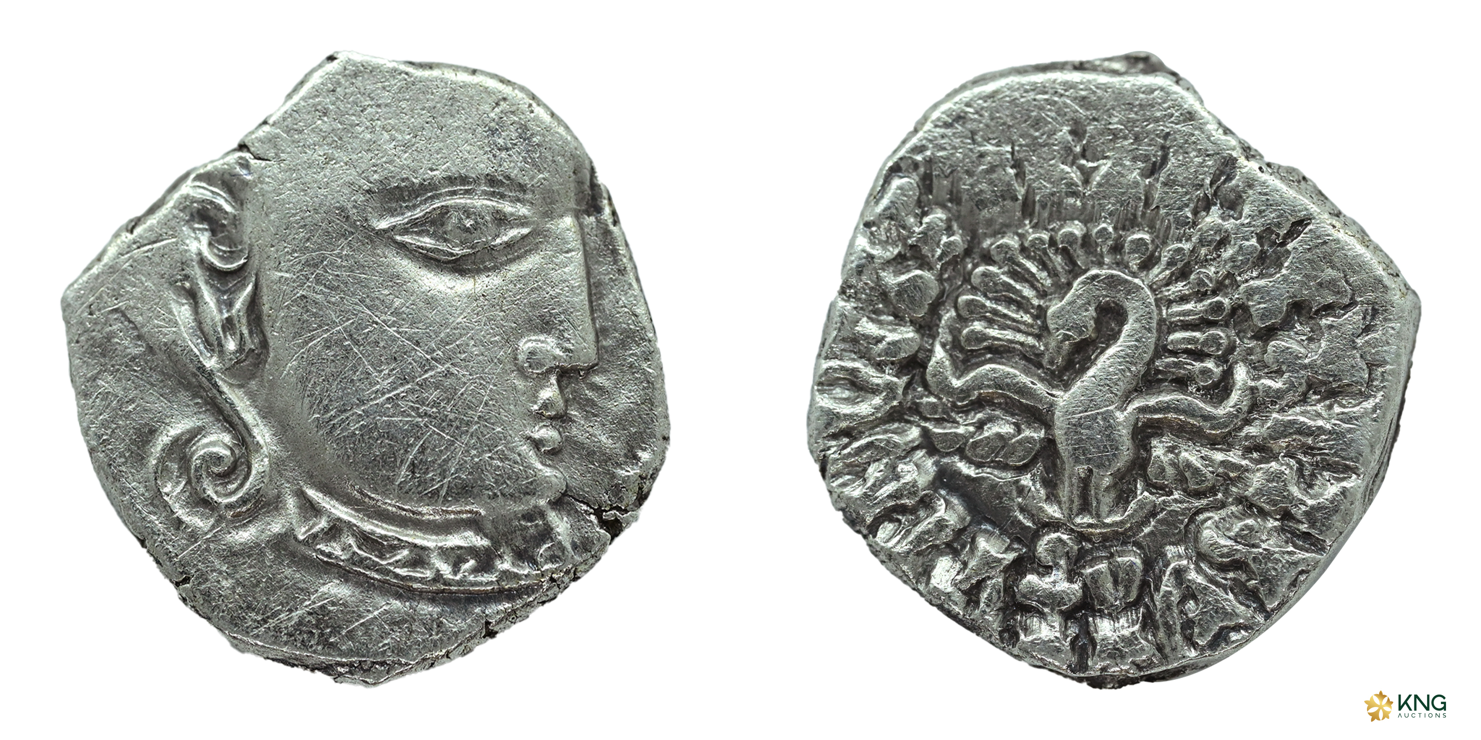Gupta Empire, Kumaragupta I (AD 415–455), silver drachm (2.08 g, 12.90 mm), Madhyadesha ty
