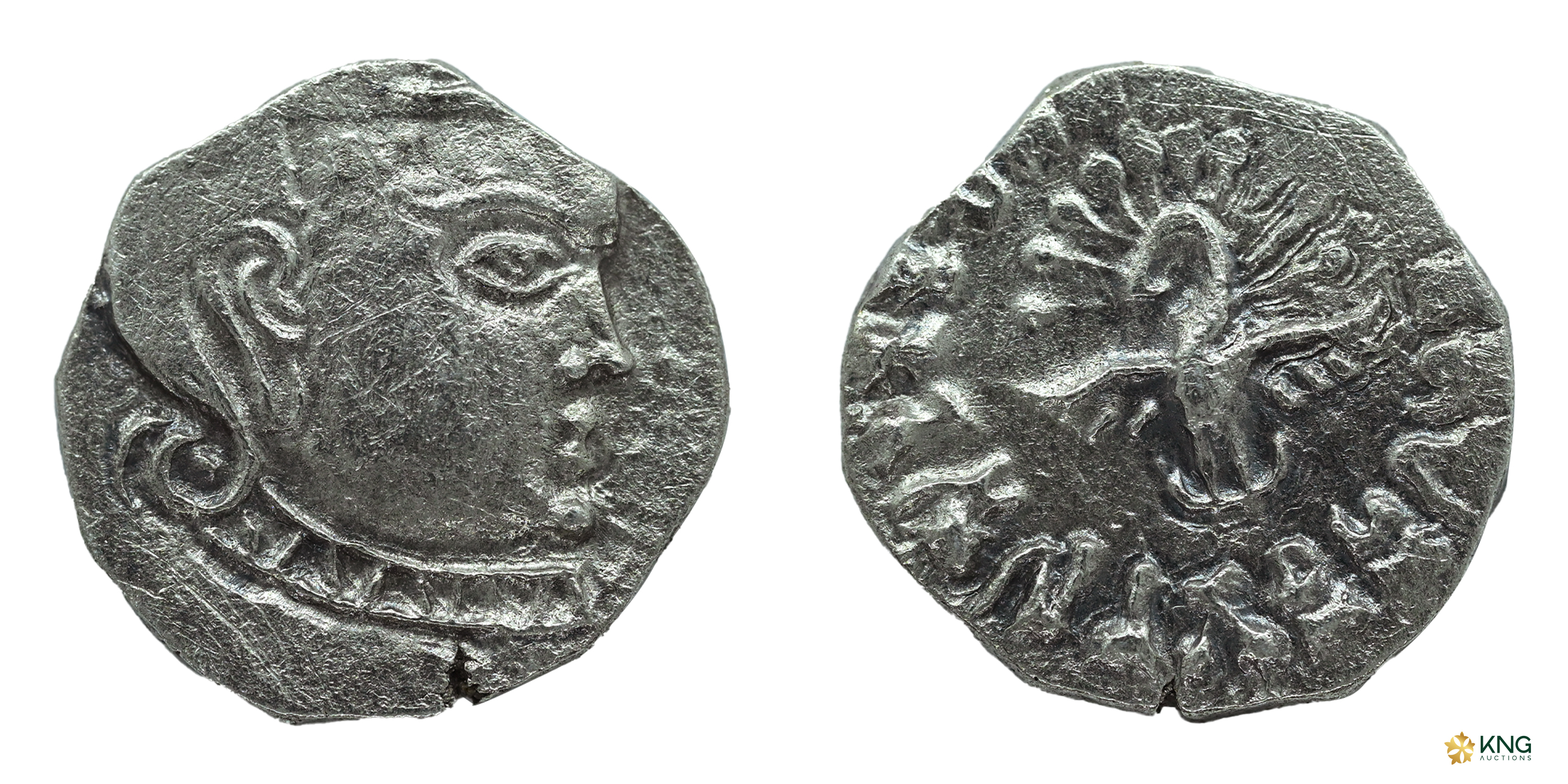 Gupta Empire, Kumaragupta I (AD 415–455), silver drachm (2.12 g, 14.52 mm), Madhyadesha ty